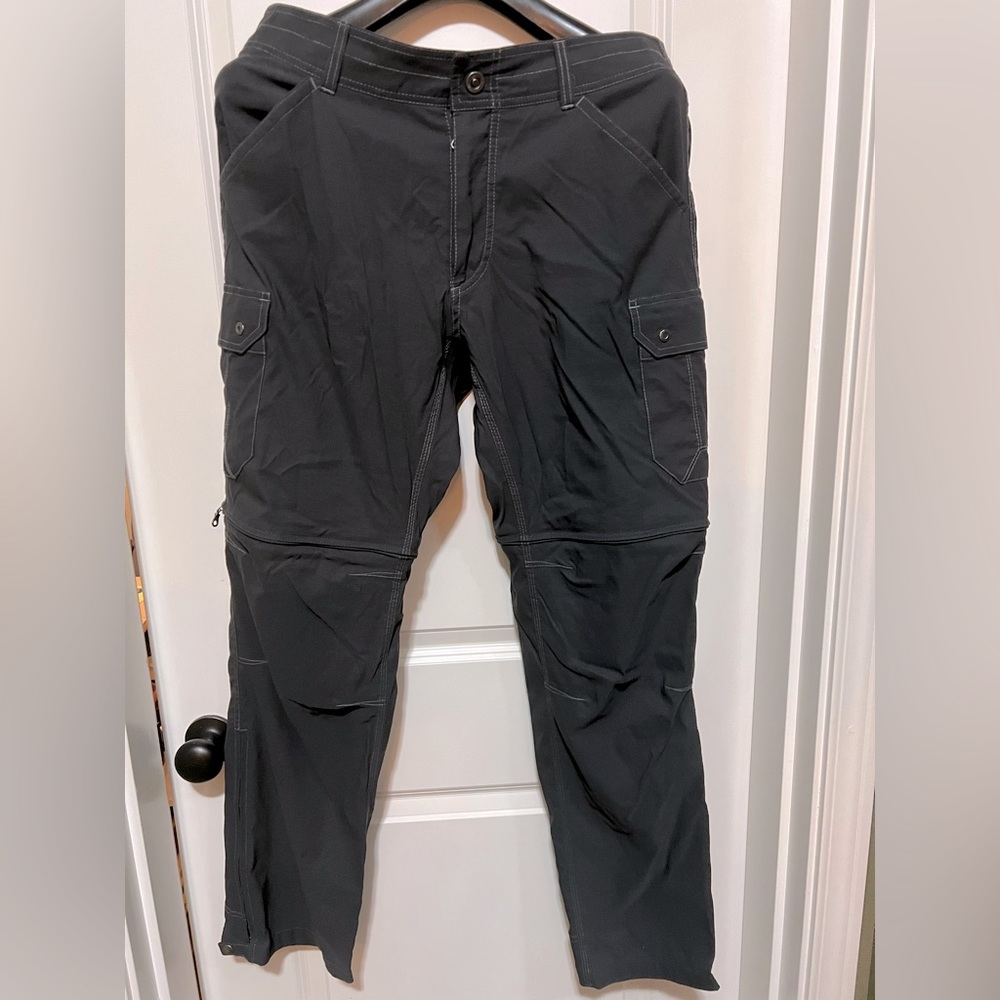 Kuhl Renegade Cargo Convertible hiking pants men’s size 34x32